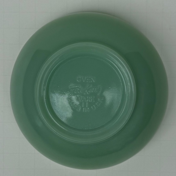 Chili Bowl - Fire King Oven Ware Jade Ite - Picture 3 of 4